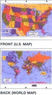United States/World Map-3 ring