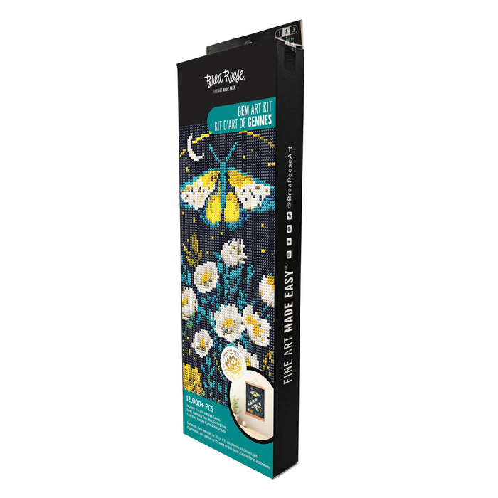 Midnight Botanical Rolled Canvas Gem Art