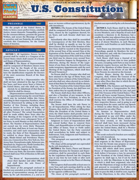 U.S. Constitution Study Guide