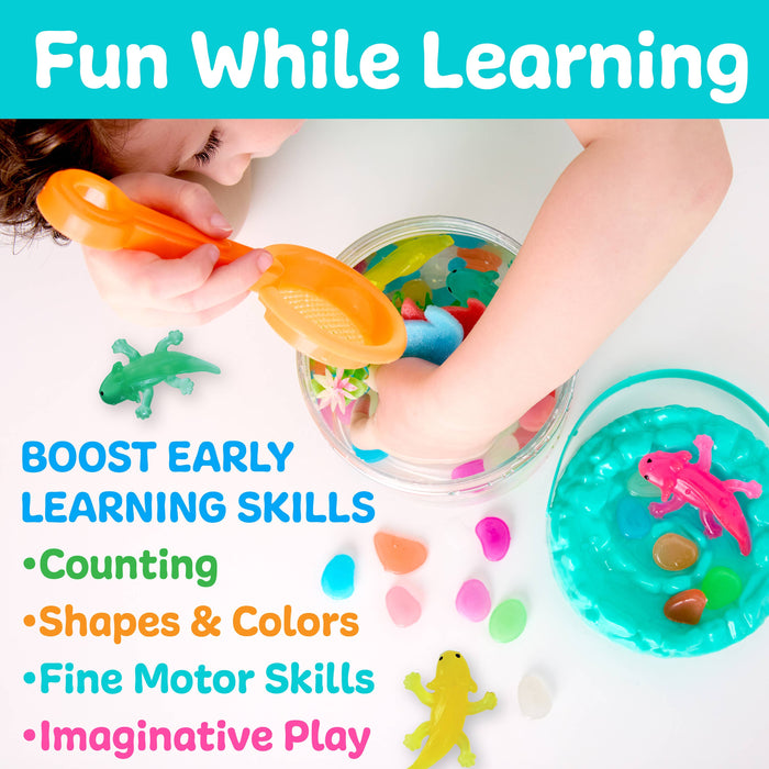 Sensory Water Play Axolotls