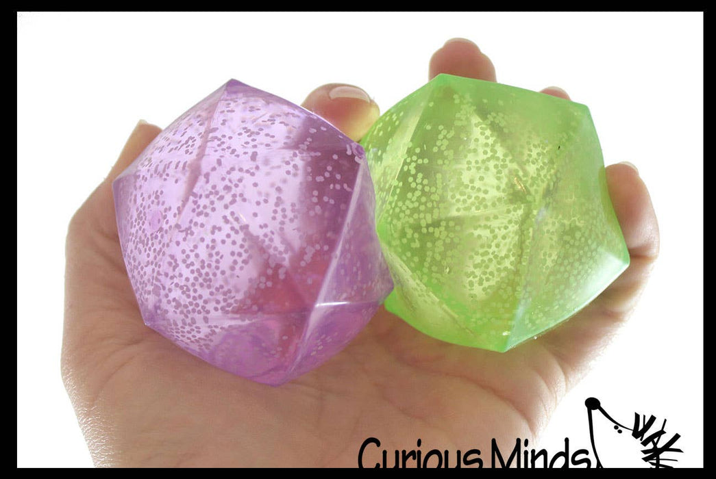 Polyhedron Diamond Shaped Ball - Glow in the Dark