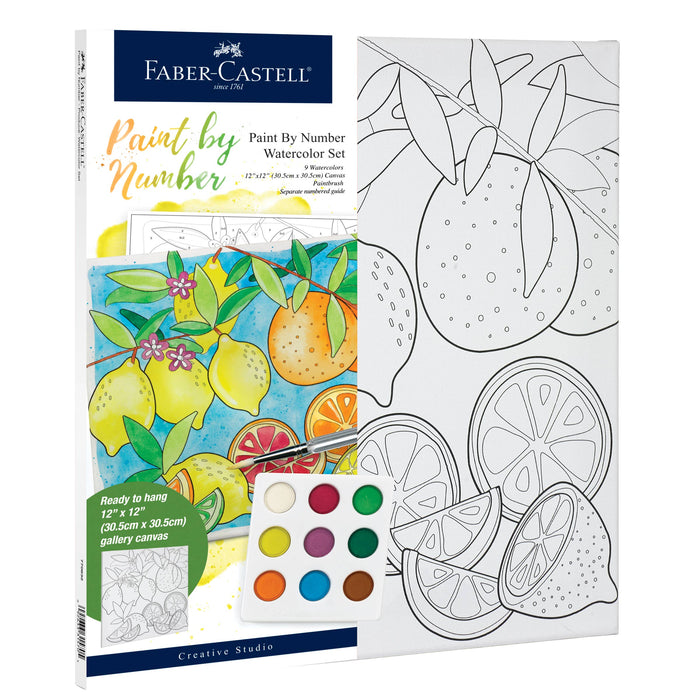 Produce Watercolor Paint by Number Wall Decor