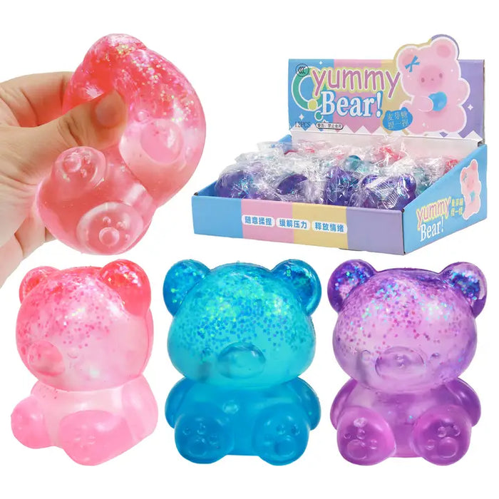 Yummy Bear Glittery Squishy
