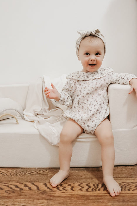 Oat Ribbed Toddler Blanket