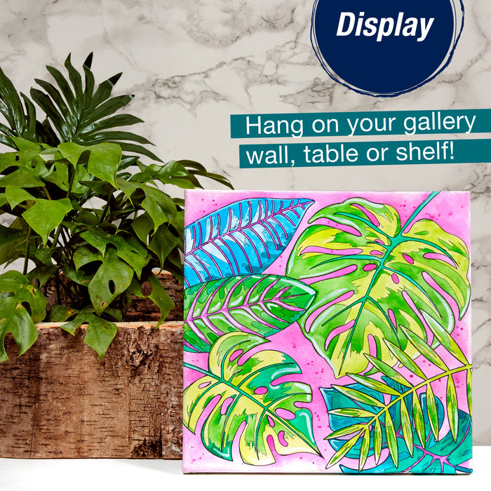 Tropical Watercolor Paint by Number Wall Decor