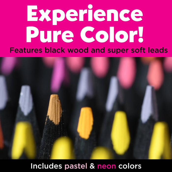 Tin of 100 Black Edition Colored Pencils