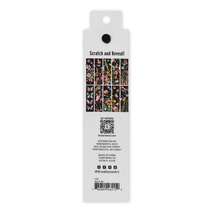 Florals Scratch Art Bookmark