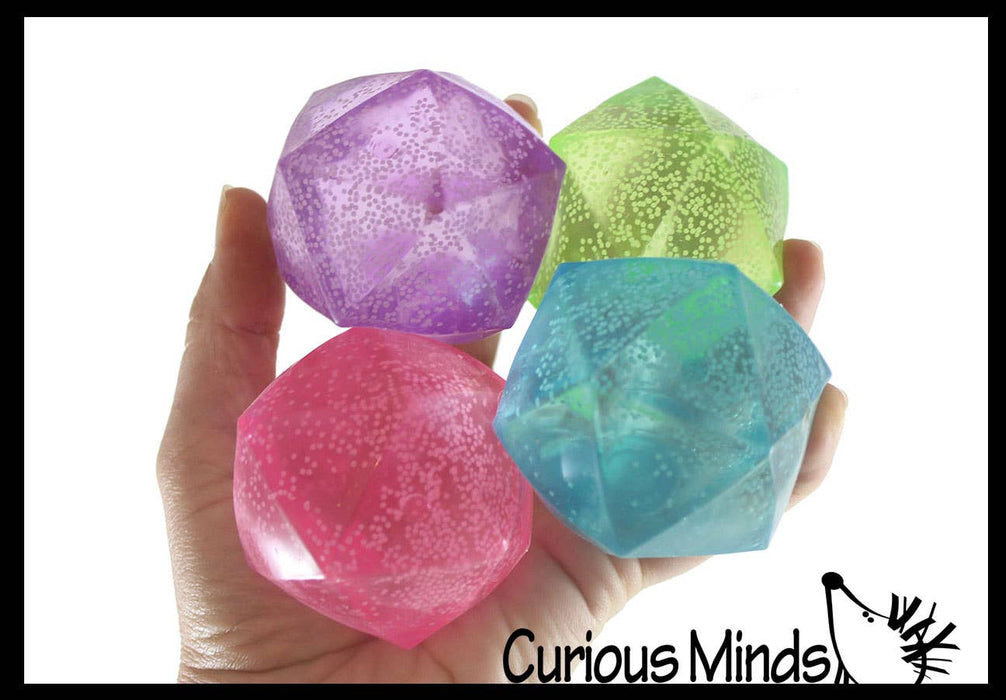 Polyhedron Diamond Shaped Ball - Glow in the Dark