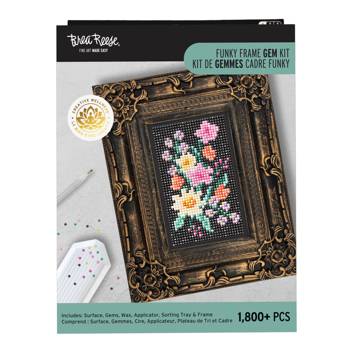 Flowers Frame Gem Art