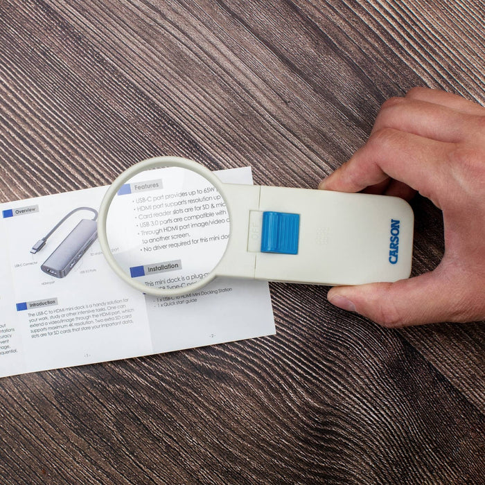 Hand-Held LED 5x Magnifier