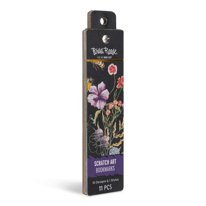 Florals Scratch Art Bookmark