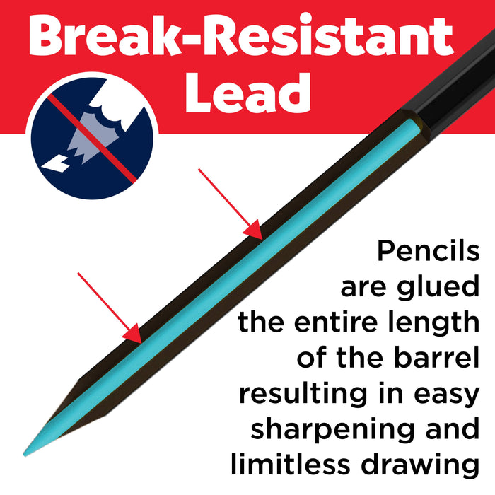 12 Ct Black Ed Colored Pencils