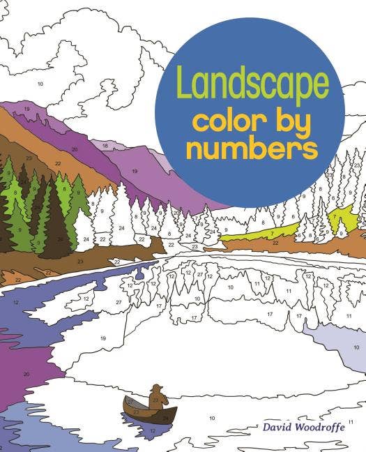 Landscape Color By Numbers Coloring Book
