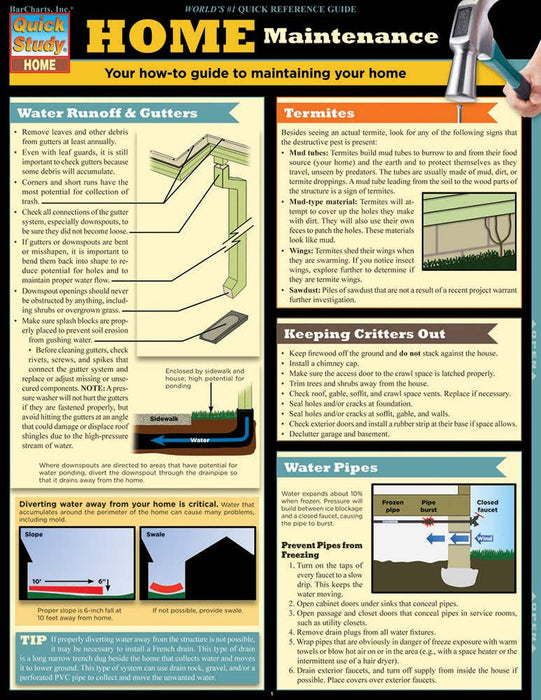 Home Maintenance Reference Guide