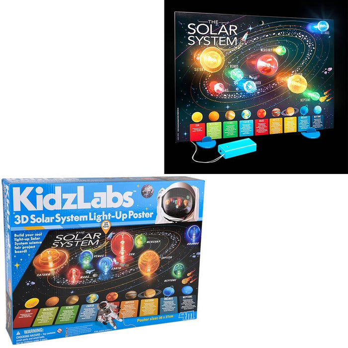 3D Solar System Light-Up Poster