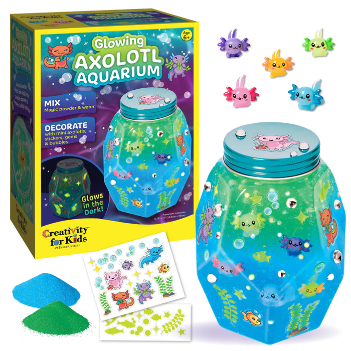 Make an Axolotl Glowing Aquarium