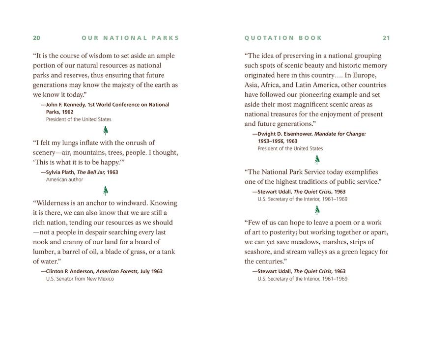 Our National Parks Quotation Book