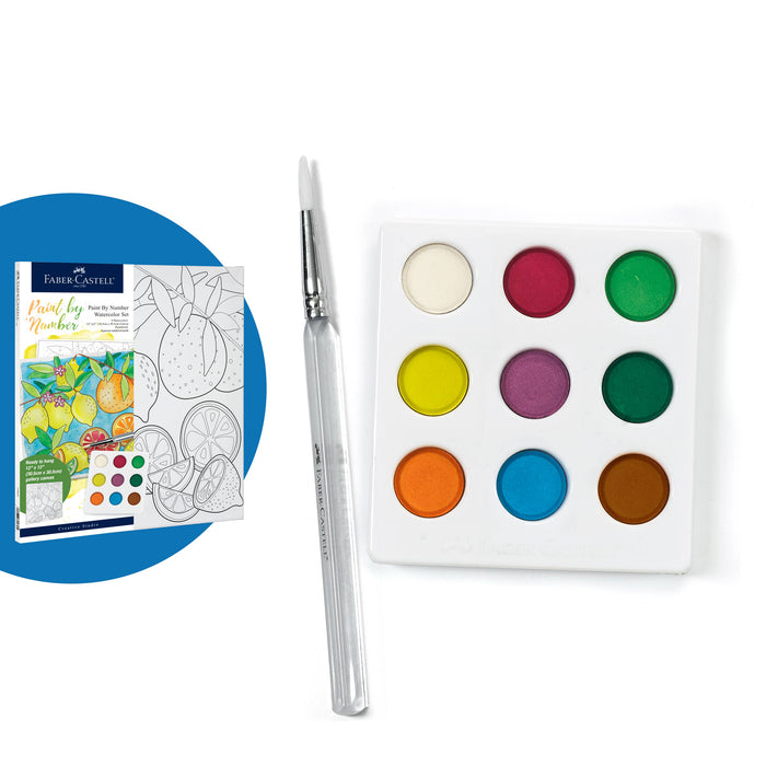 Produce Watercolor Paint by Number Wall Decor