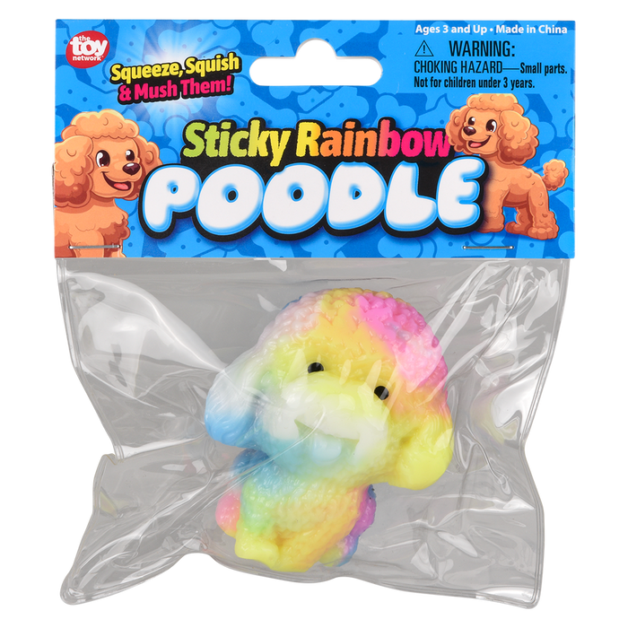 (T) 2.75" STICKY RAINBOW POODLE 12CT