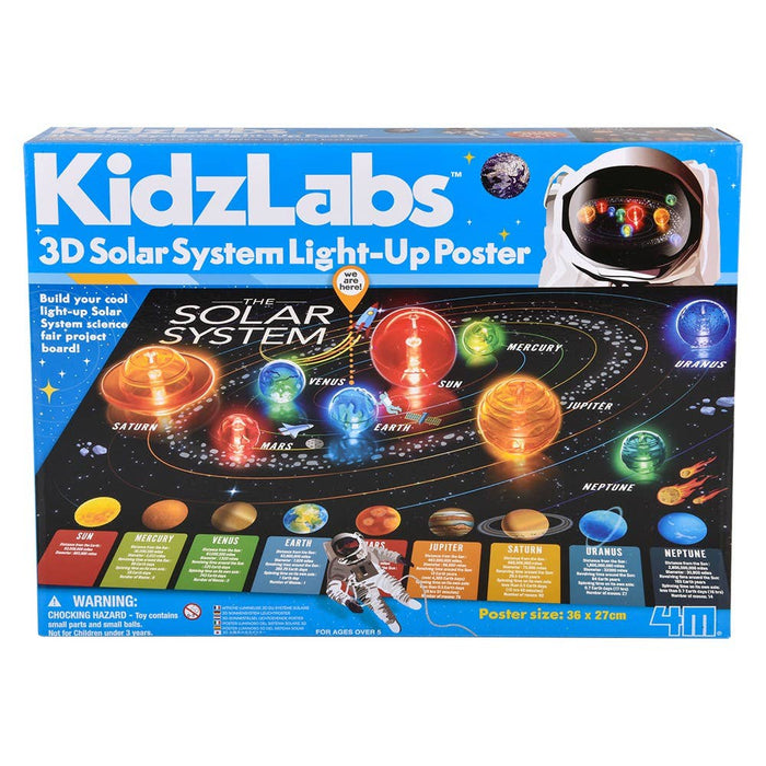 3D Solar System Light-Up Poster