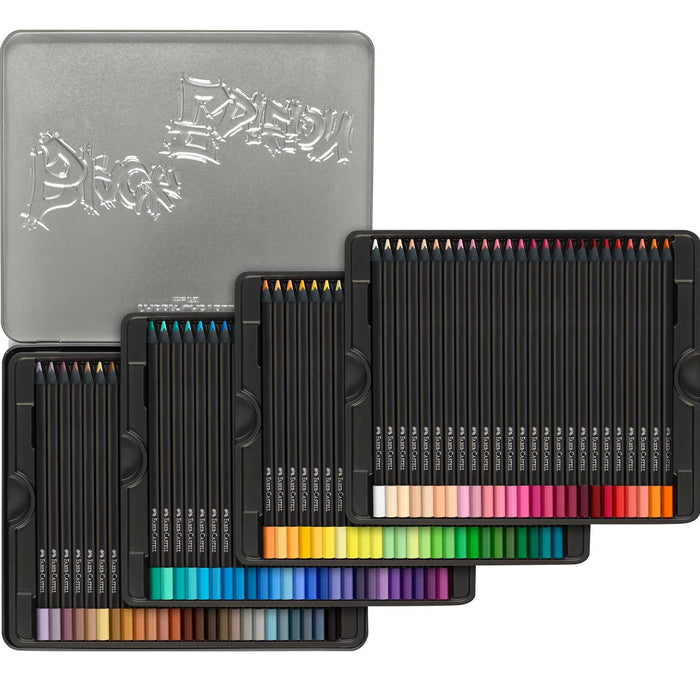 Tin of 100 Black Edition Colored Pencils