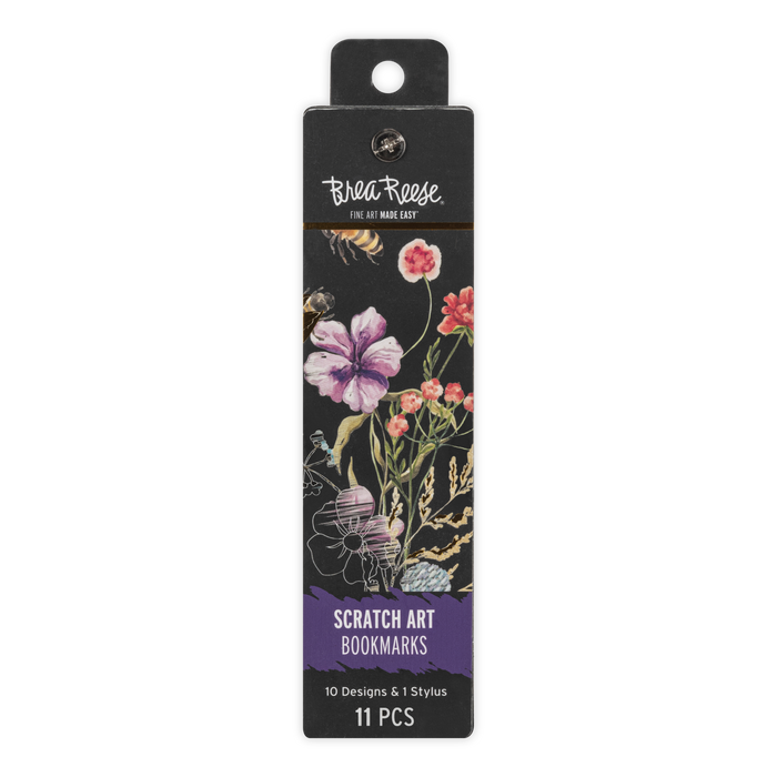 Florals Scratch Art Bookmark