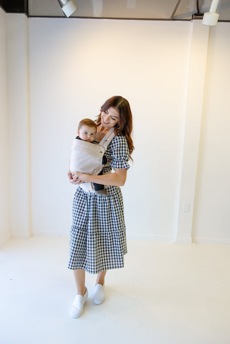 Coco Cream - Cotton Linen Baby Carrier (7-35 lbs)