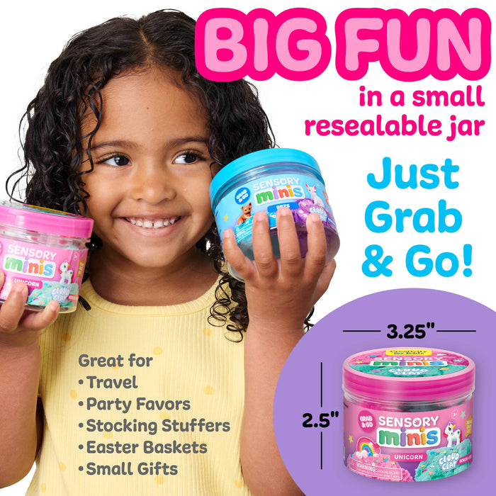 Unicorn Theme, Sensory Mini Play Kit Jar