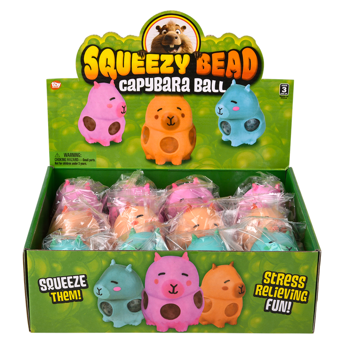 3.5" Squeezy Bead Capybara