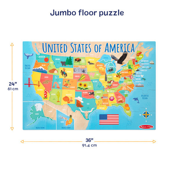 USA 51pc Floor Puzzle