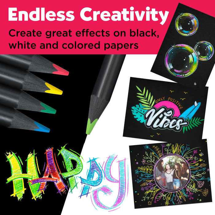 Tin of 100 Black Edition Colored Pencils