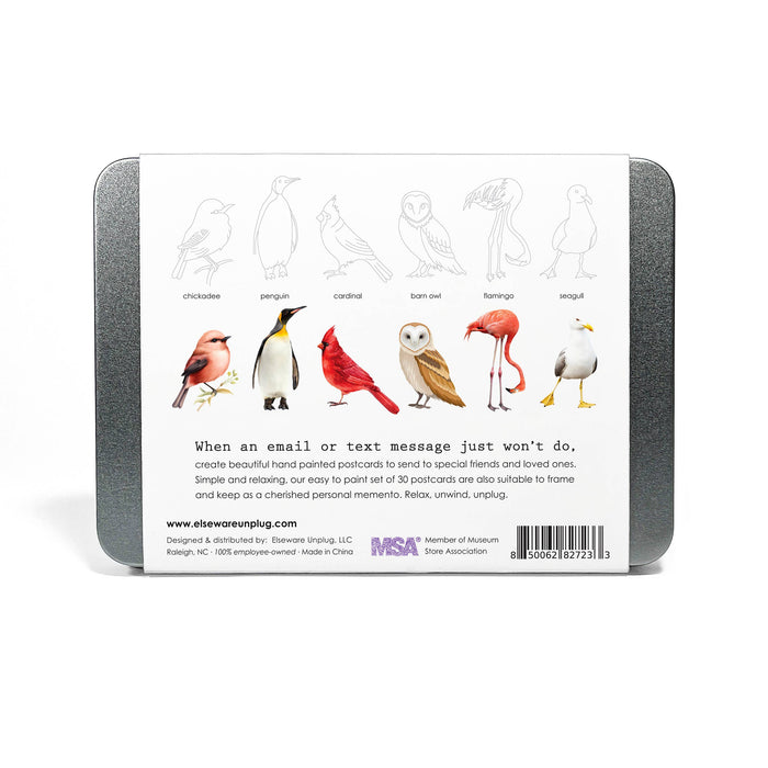 Bird Coloring Postcards