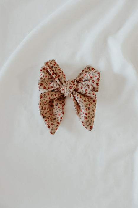 Poinsettia Bow Clips