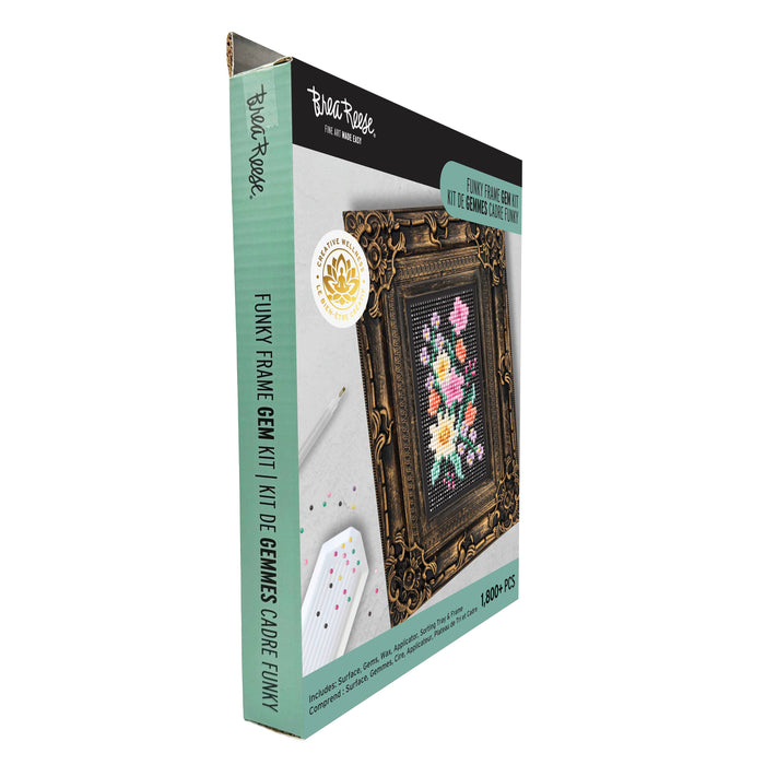 Flowers Frame Gem Art
