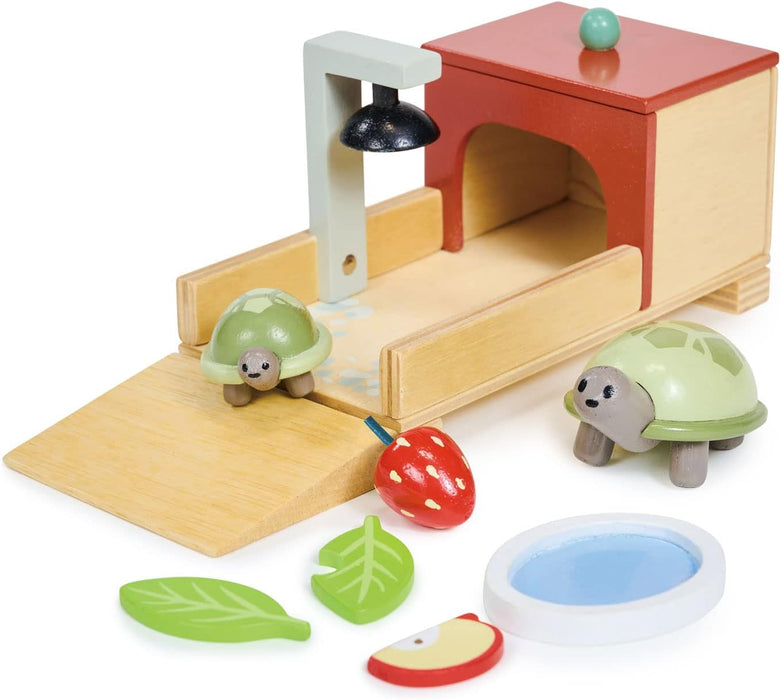Wooden Tortoise Pet Set