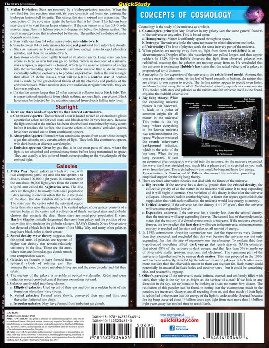 Astronomy Laminated Guide