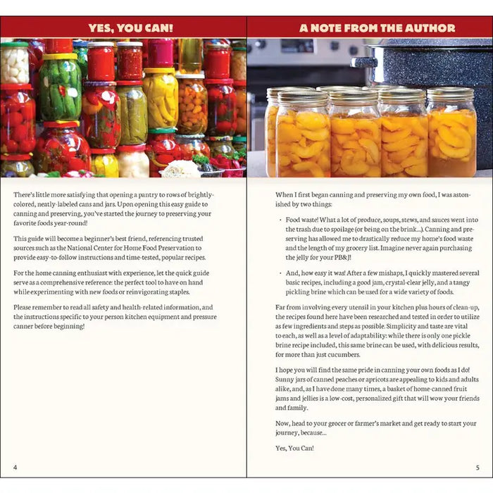 Canning & Preserving Quick Guide