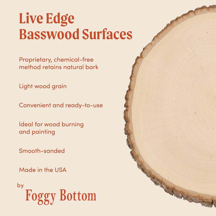 Elongtated Round Basswood