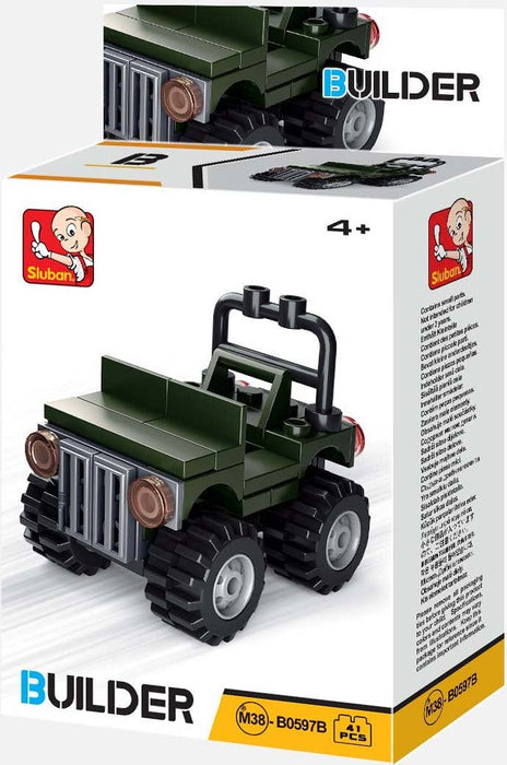 Builder Cars Brick Set