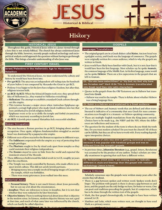 Jesus: Historical & Biblical Study Guide
