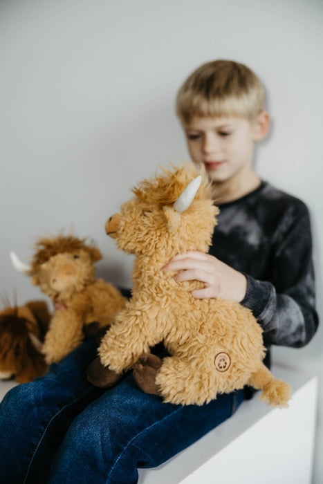 12" Highland Cow Blonde