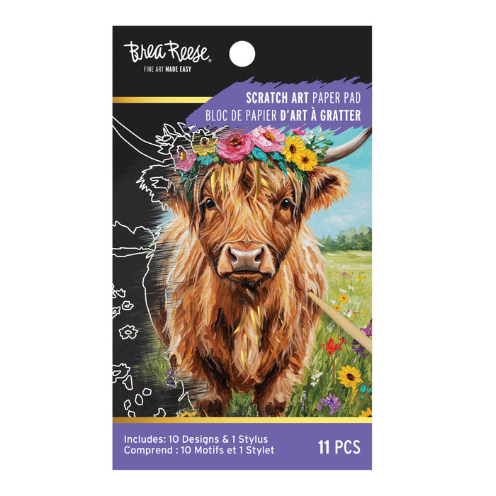 Highland Cow Mini Scratch Pad