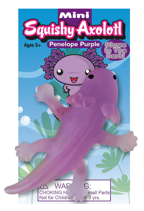 Mini Squishy Axolotl Penelope Purple