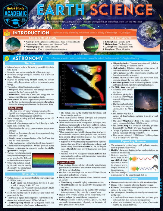 Earth Science Study Guide