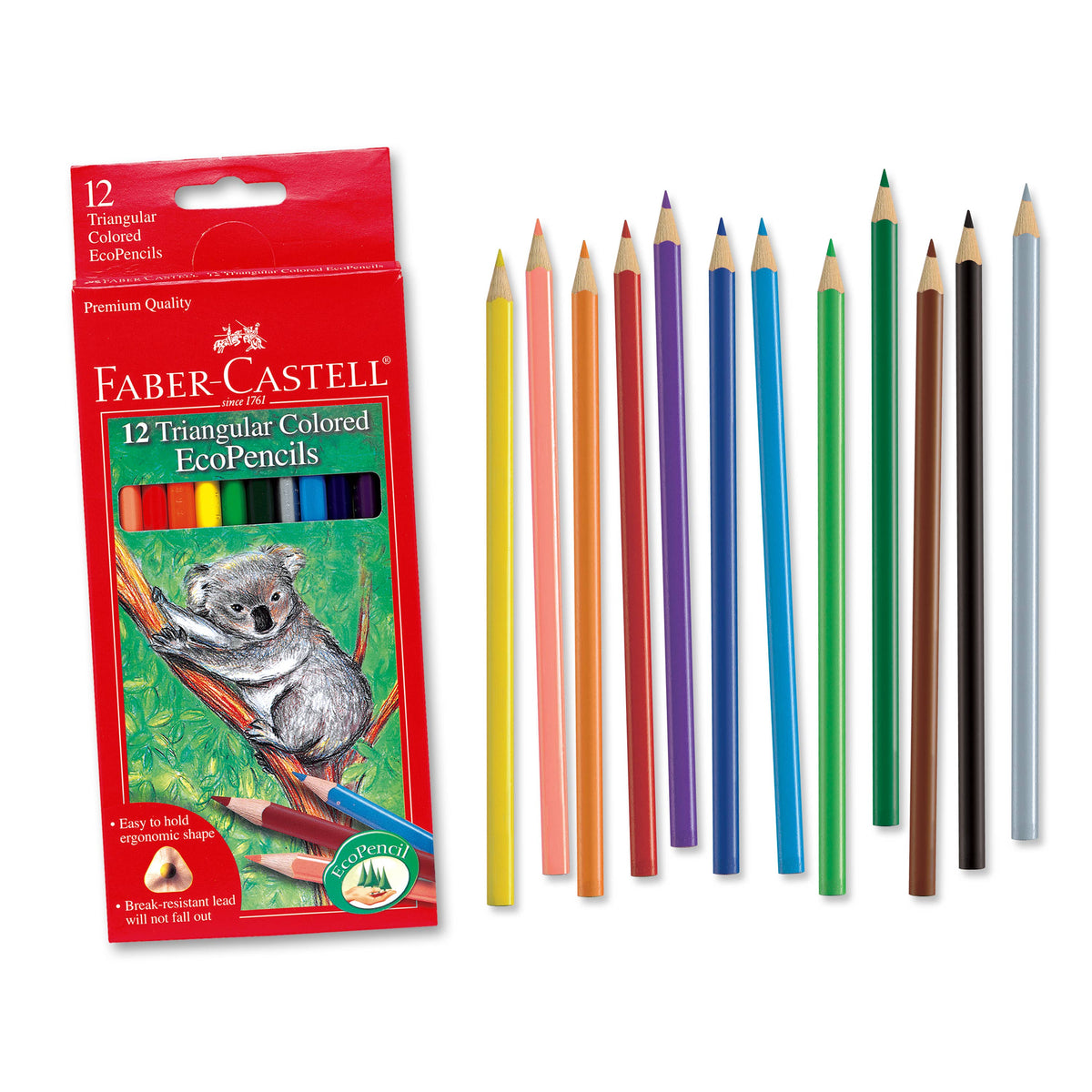 12 Triangular Colored Pencils — Nature's Workshop Plus