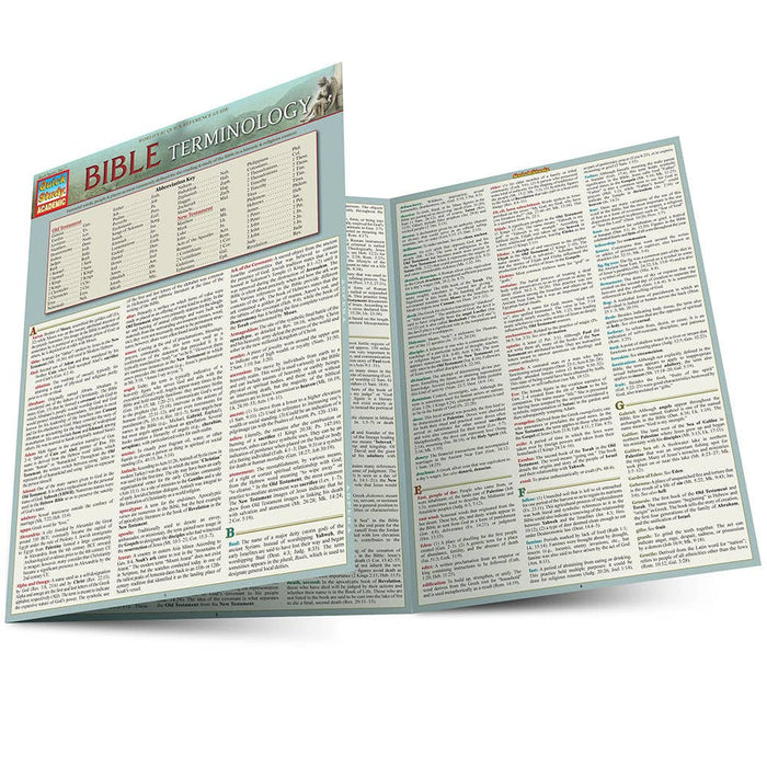 Bible Terminology Laminated Guide
