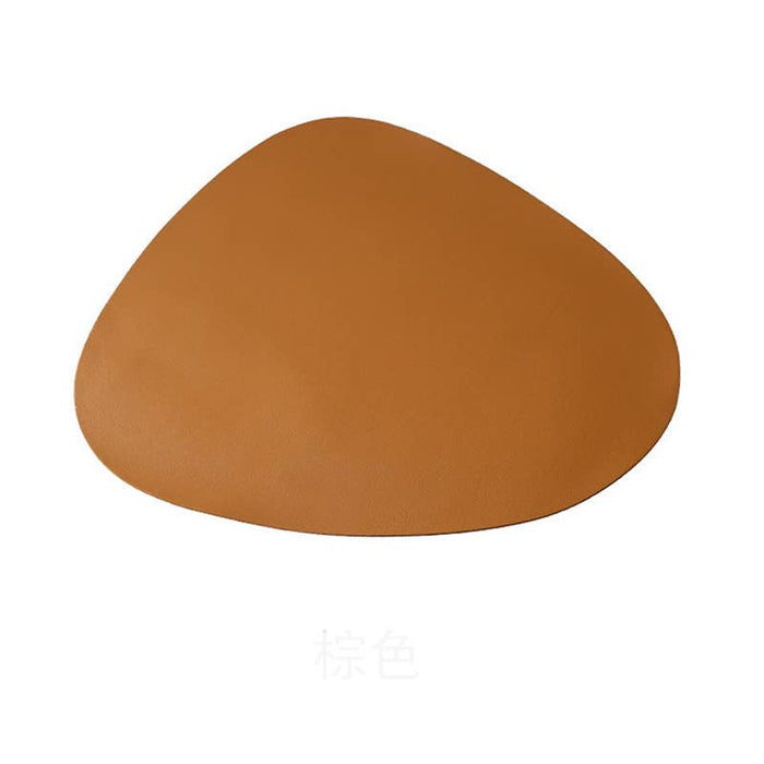 Leather Placemats for Table, Heat resistant Nonslip: Brown