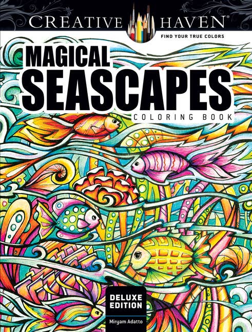 Creative Haven Magical Seascapes Deluxe Coloring Book