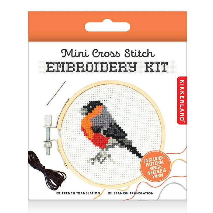 Mini Bird Cross Stitch Embroidery Kit
