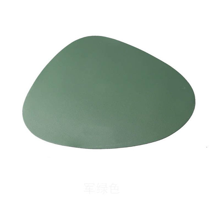 Leather Placemats for Table, Heat resistant Nonslip: Brown